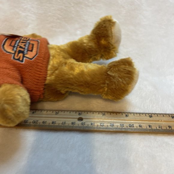 OSU Oklahoma State University plush bean bag bear in sweater March of Dimes - Picture 5 of 6